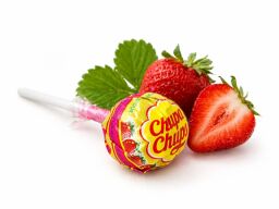 lízátko Chupa Chups s příchutí jahody